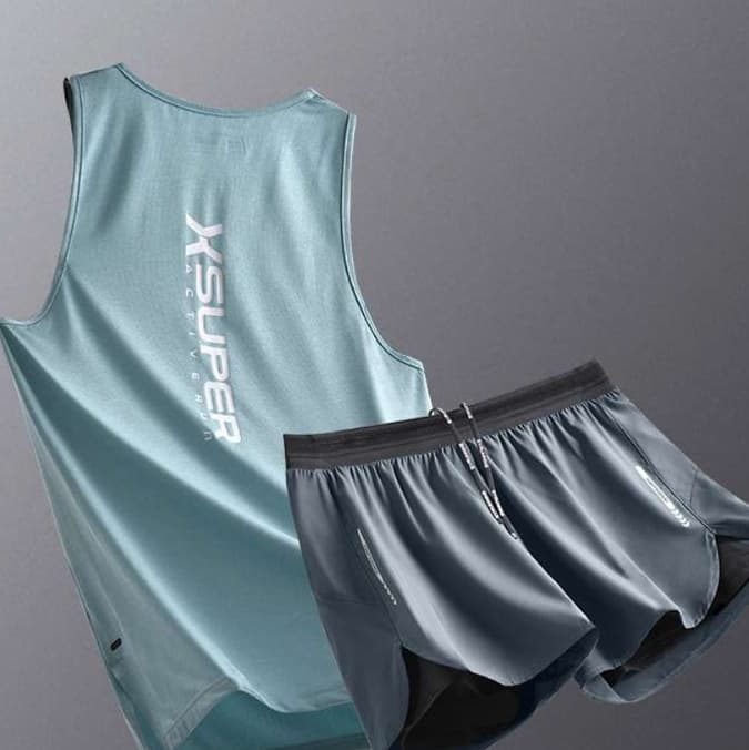 ランニングウェア 涼感ランニングタンクトップ＆ショーツセット