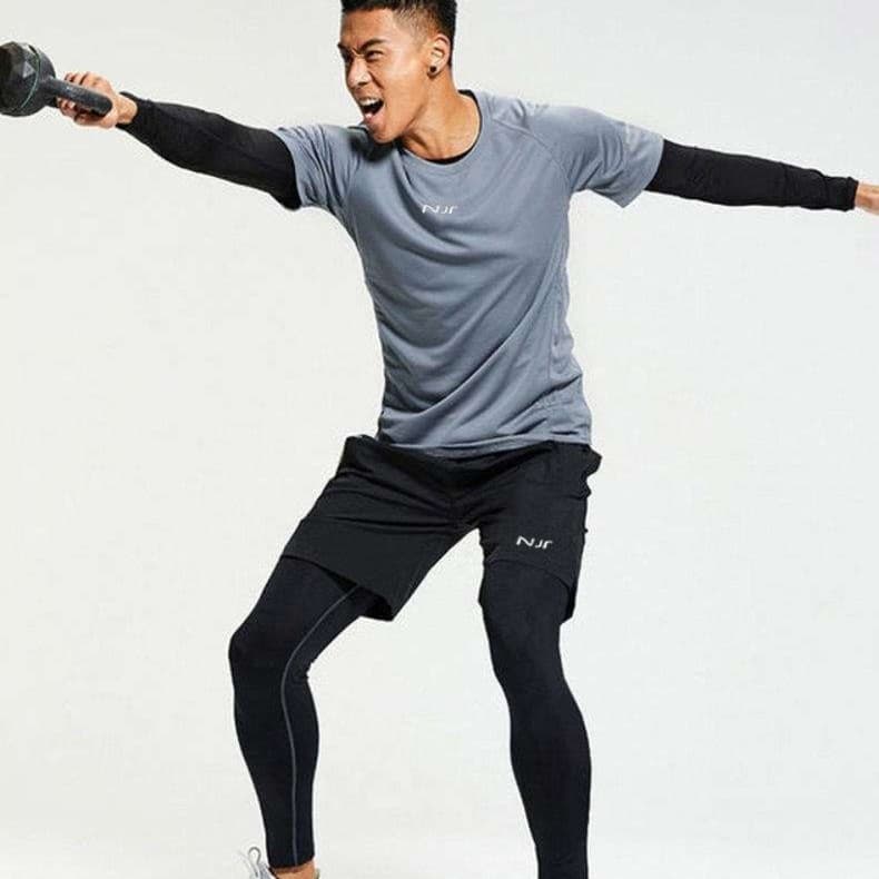 ランニングウェア 通気性抜群ランニング半袖シャツ