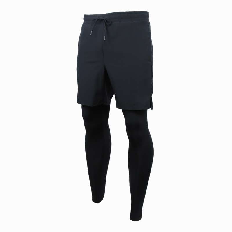 ランニングウェア 二重構造レギンス付きランニングパンツ