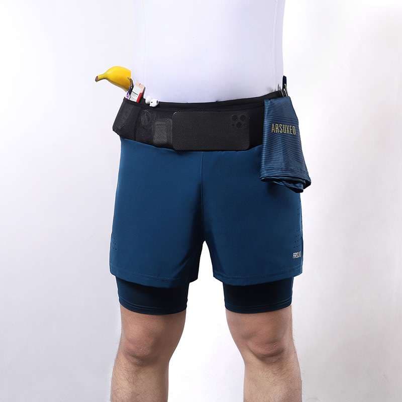 ランニングウェア 多機能ポケット付きランニングパンツ