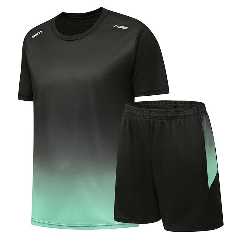 ランニングウェア グラデーション切替メッシュランニングセット