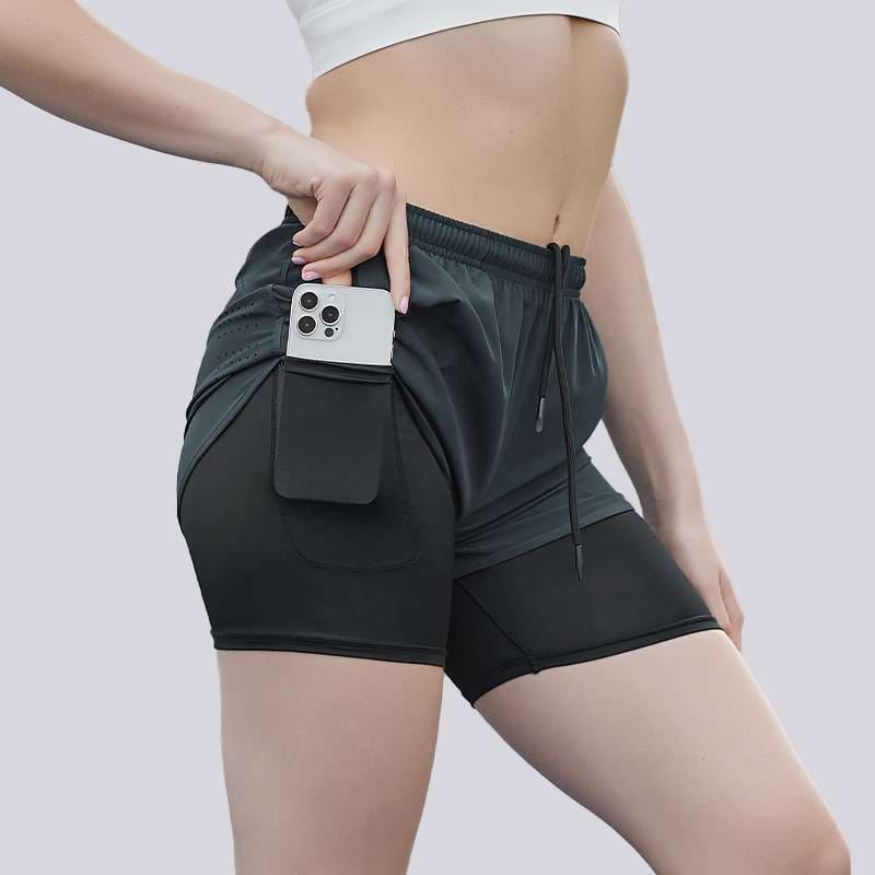 ランニングウェア スマホ収納ランニングショーツ